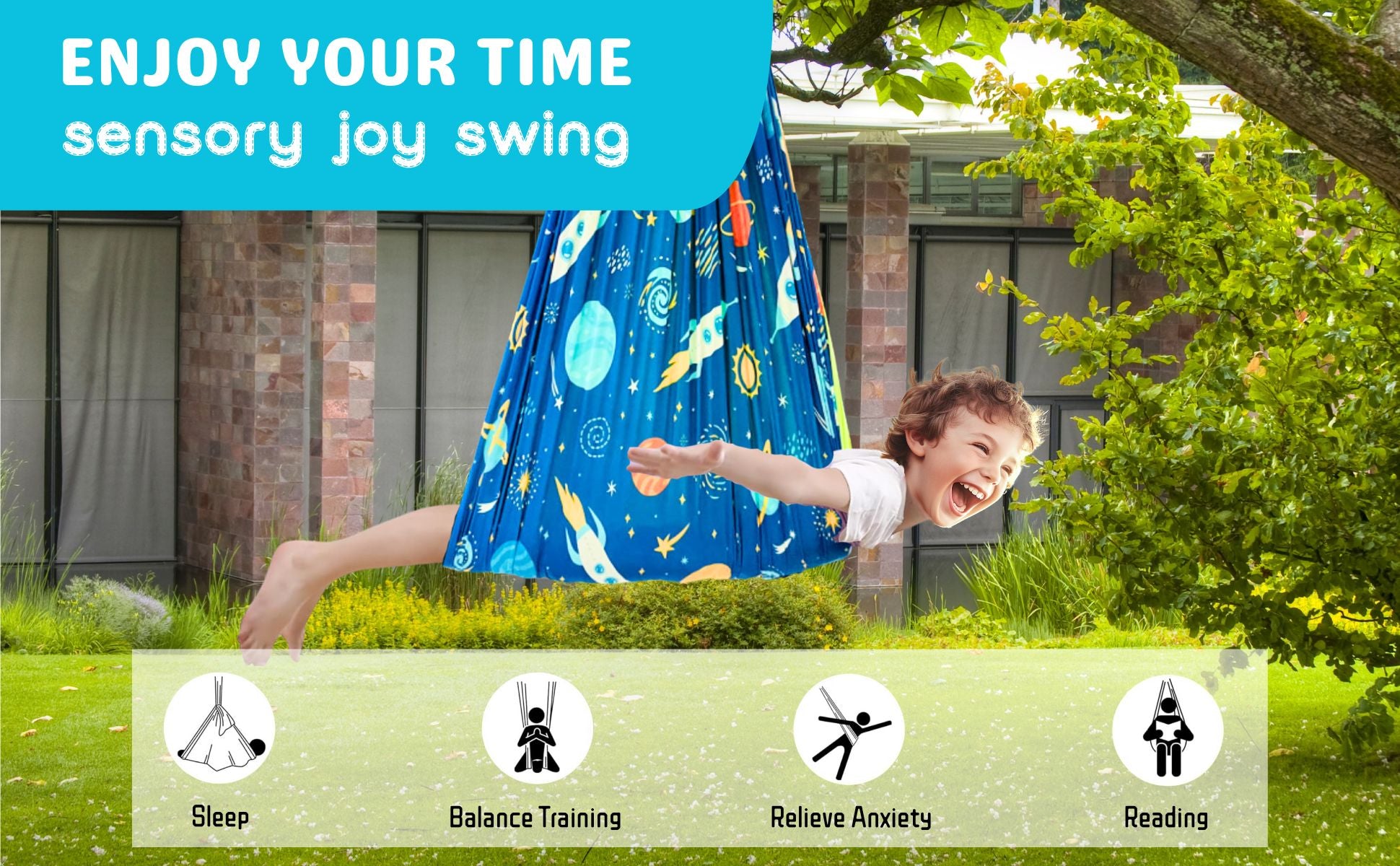 lukidoki sensory swing for kids and Adults Indoor & Outdoor 