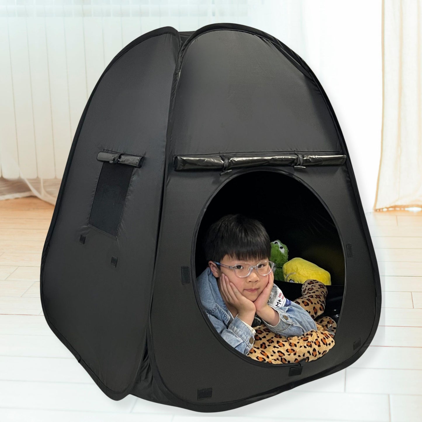 Sensory Tent for Kids 33.5x33.5x39.4 in- CPC Certified, Blackout Calm Corner for Children with Autism, ADHD, SPD